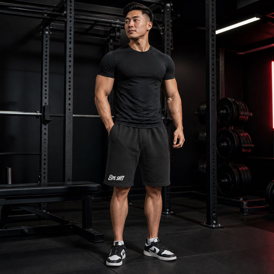 8PE SH!T Embroidered Fleece Shorts
