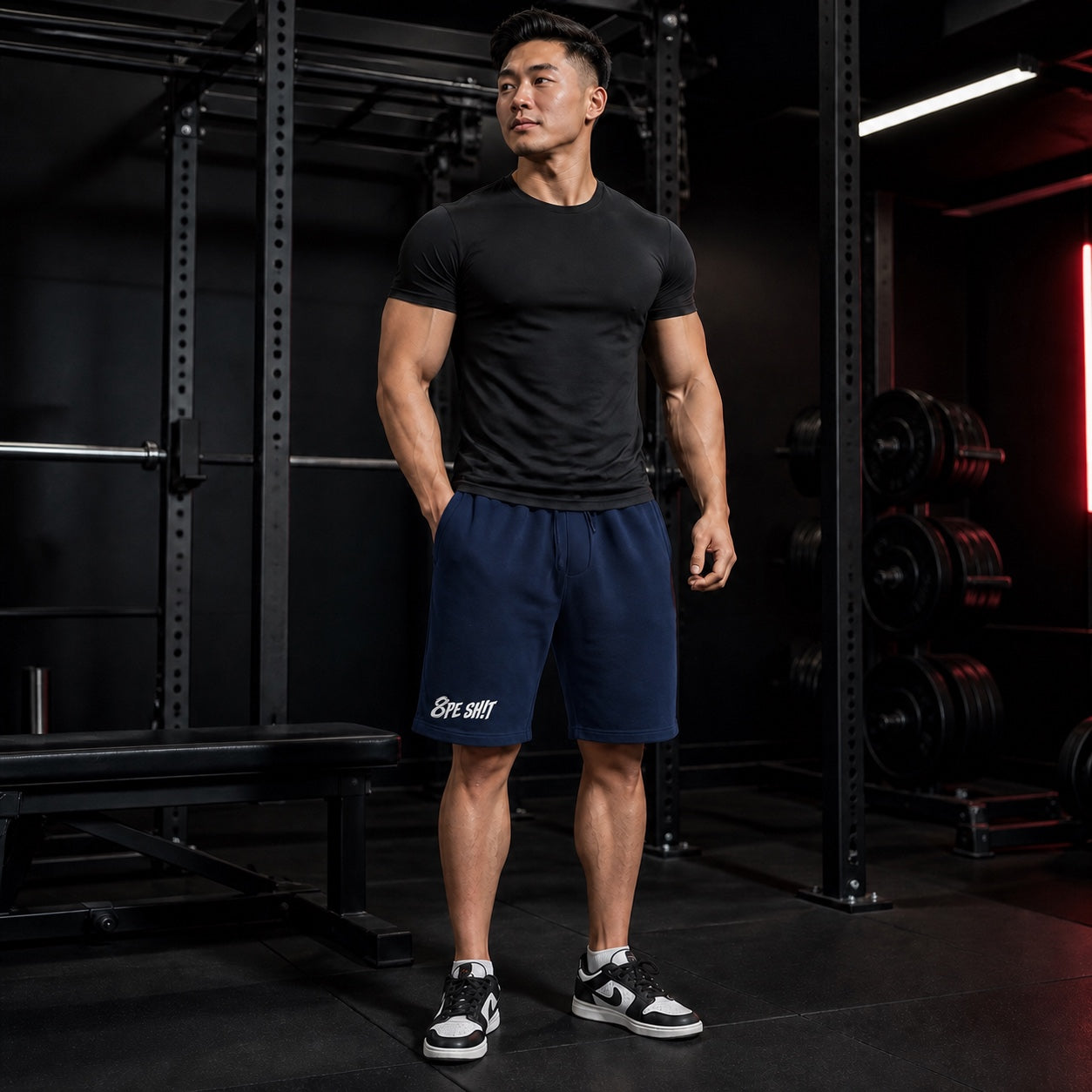 8PE SH!T Embroidered Fleece Shorts