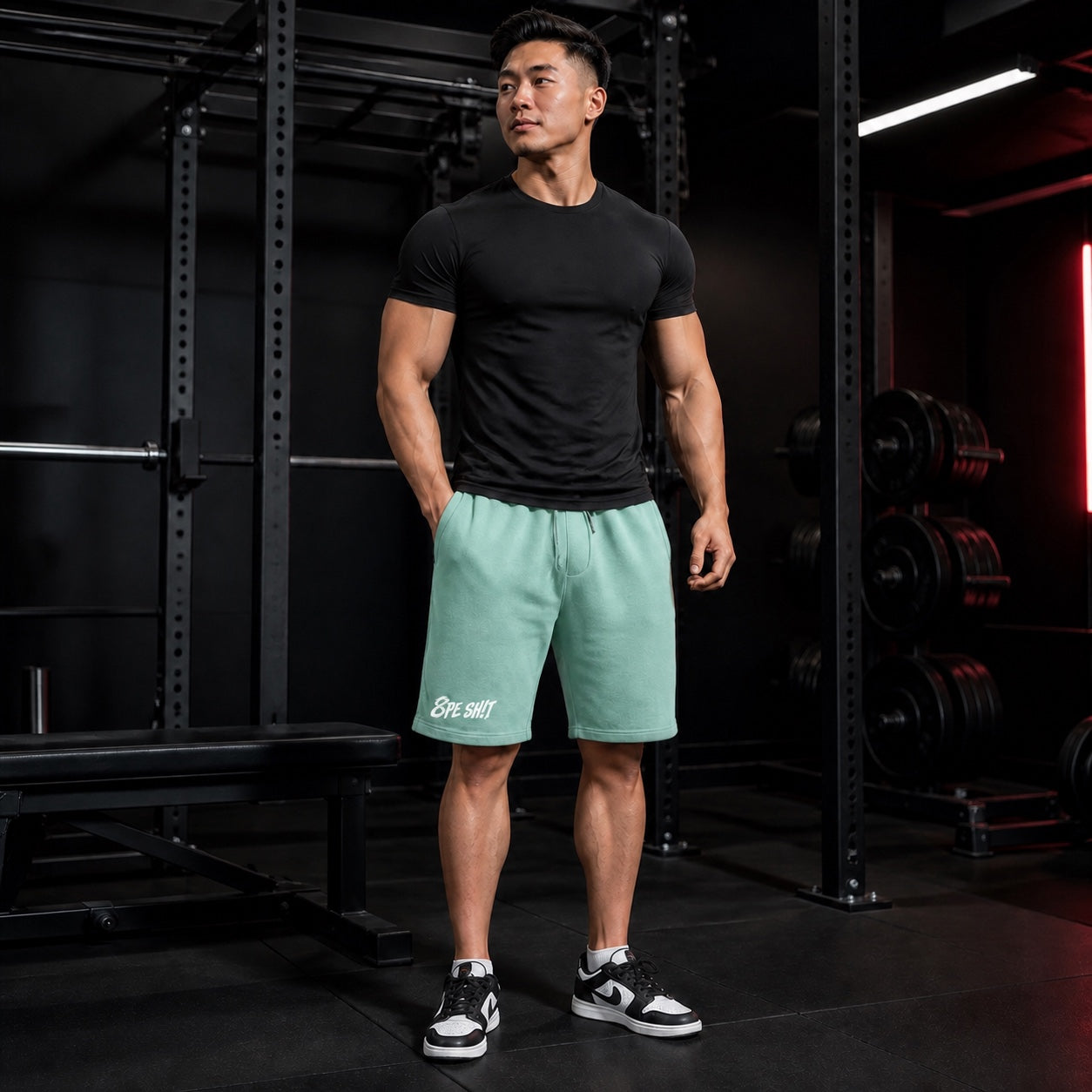 8PE SH!T Embroidered Fleece Shorts