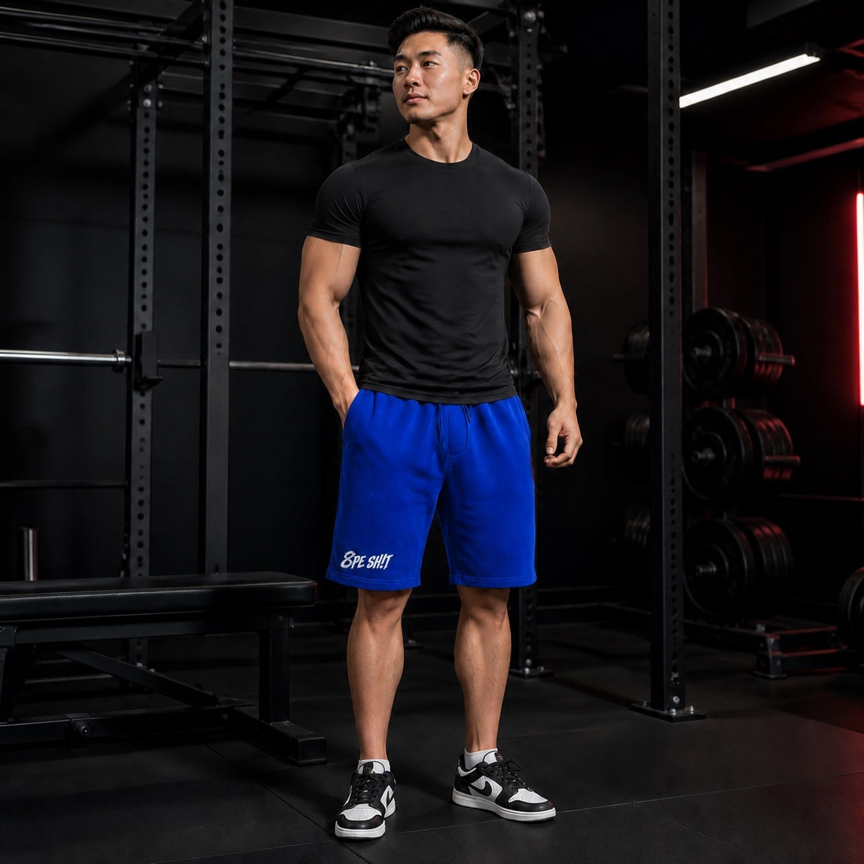 8PE SH!T Embroidered Fleece Shorts
