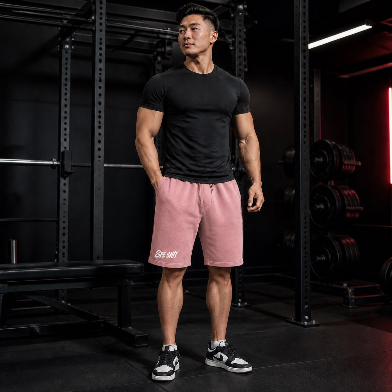 8PE SH!T Embroidered Fleece Shorts