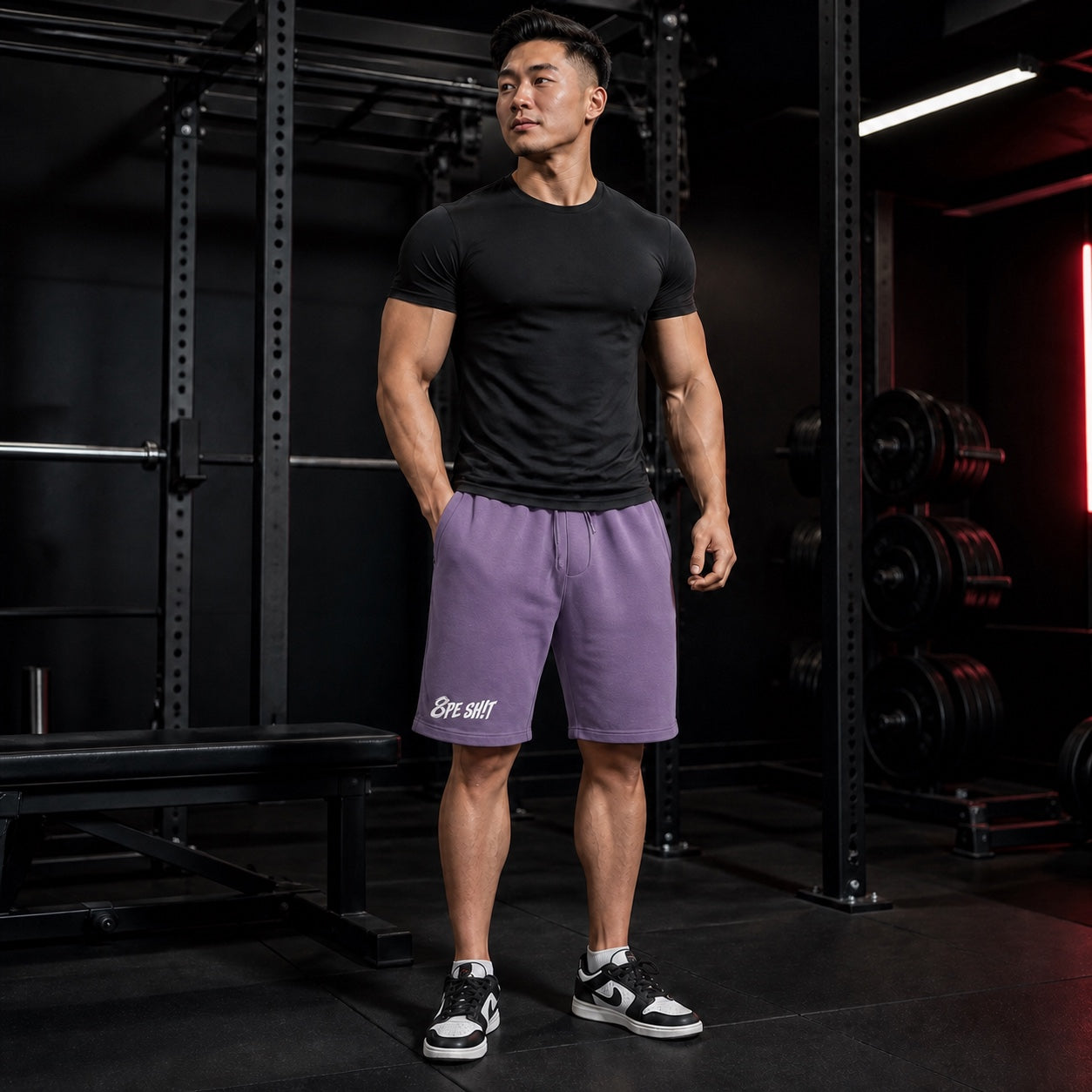 8PE SH!T Embroidered Fleece Shorts